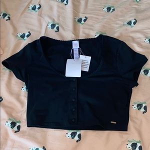 NWT Savage X Cotton Jersey Crop Top